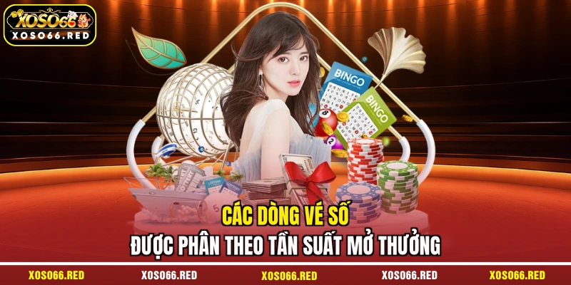Các dòng vé số được phân theo tần suất mở thưởng