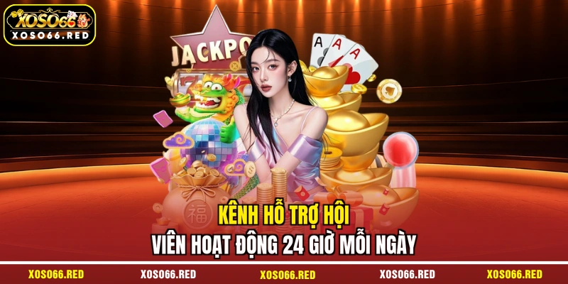 Kênh hỗ trợ hội viên hoạt động 24 giờ mỗi ngày